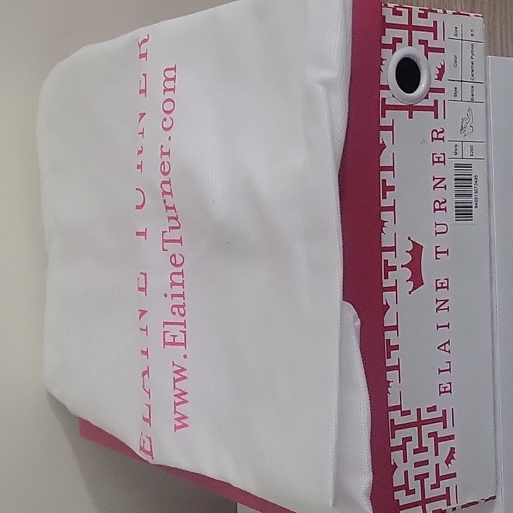 Elaine Turner Python Wedge Sandals - image 6